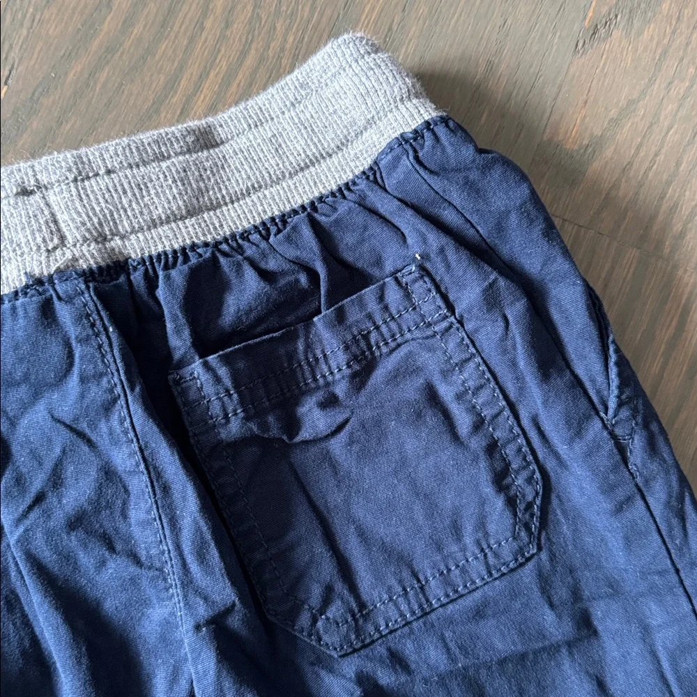 OshKosh B’gosh Boys Navy Pull-On Jogger Pants 2T Stretch Cotton Canvas